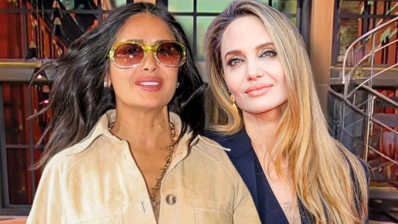 Sorprendimos a Salma Hayek con Angelina Jolie en su visita México