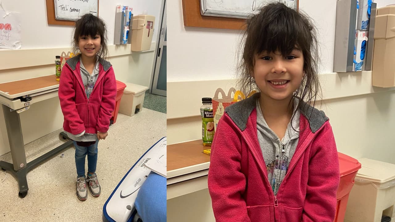 Fotografía de la pequeña Alejandra, compartida por el Departamento de Servicios Familiares y de Protección de Texas.