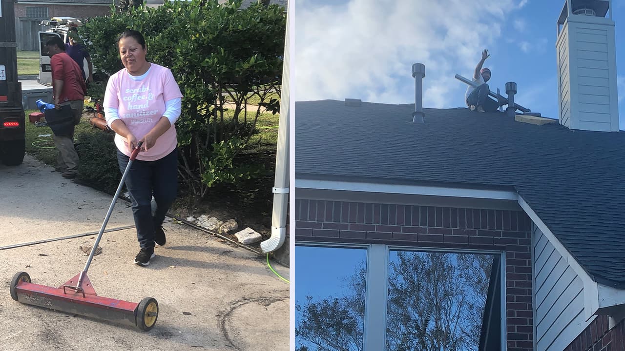 Maria Herrera ha trabajado en el área de la construcción por 13 años y asegura que al principio fue difícil por ser mujer. Después de varios intentos logró formar su grupo junto con su esposo y ahora trabaja con un equipo de por lo menos 10 hombres, aunque la pandemia del coronavirus ha afectado su trabajo.