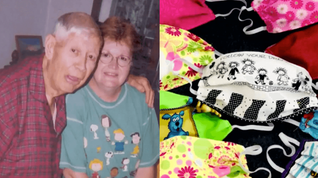 “Lo hago en su memoria”: transforma el dolor en acción y crea cientos de tapabocas tras la muerte de su hermano por el coronavirus