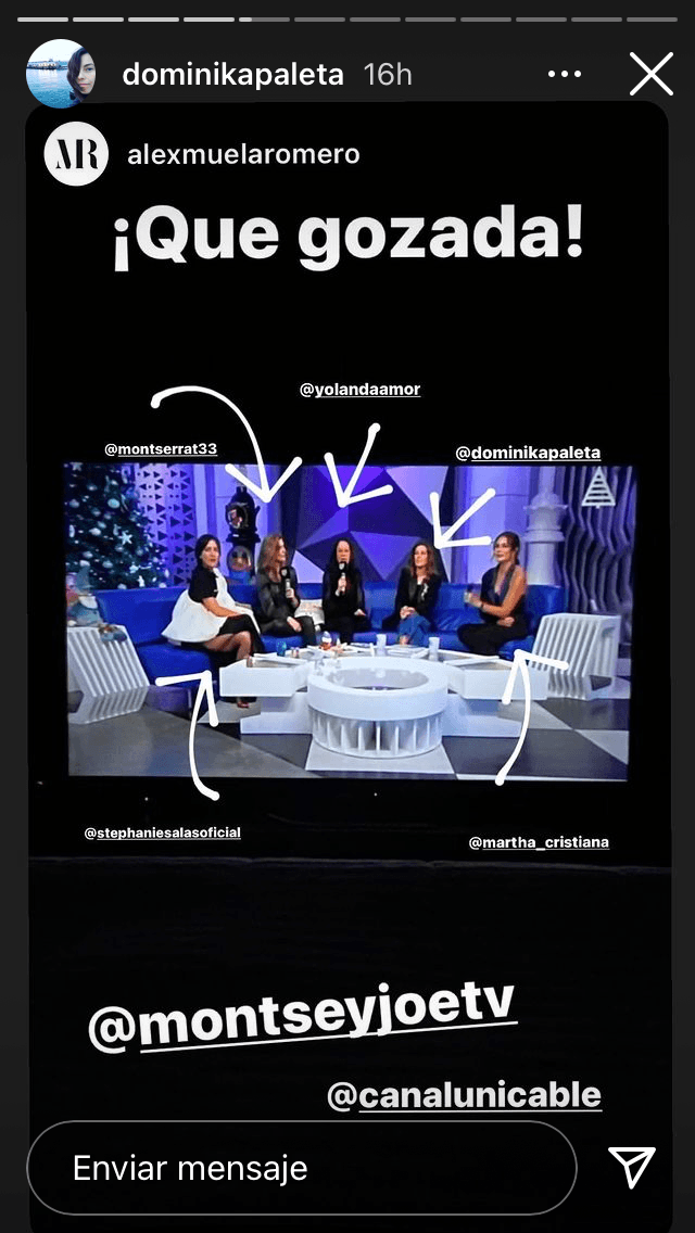 "La cocina se volvió una 
<b><a href="https://www.univision.com/famosos/dominika-paleta-responde-a-una-seguidora-que-la-senalo-por-molestar-a-un-lobo-de-mar-video" target="_blank">especie como de centro sagrado</a> </b>para mí", relató la artista en el programa. 
<br>