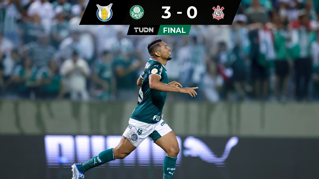 ¡Palmeiras impone su ley! Se lleva el derby paulista 3-0 sobre Corinthians