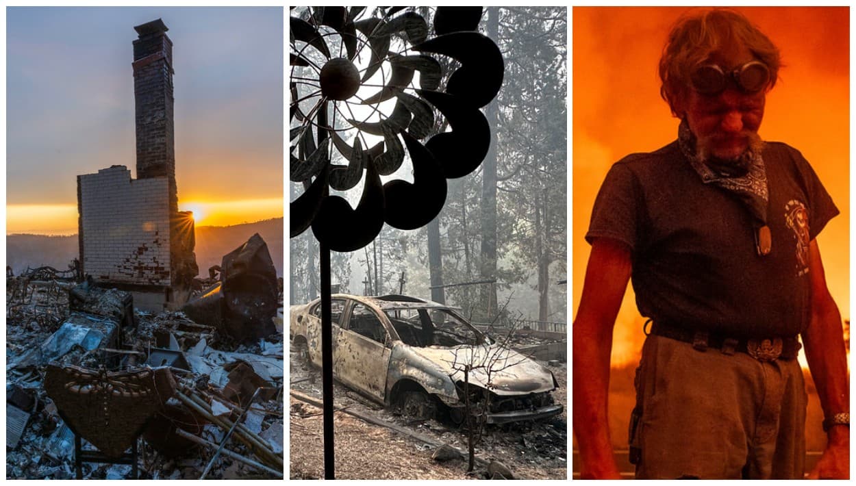 Imágenes del incendio Park, el séptimo entre los 10 más grandes en la historia de California