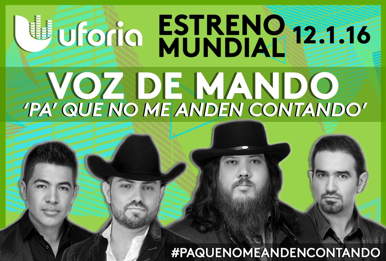 'Pa' Que No Me Anden Contando', lo más nuevo de Voz De Mando por si andaban con el pendiente