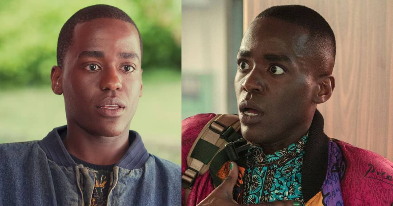 Ncuti Gatwa en 'Sex Education' antes y después