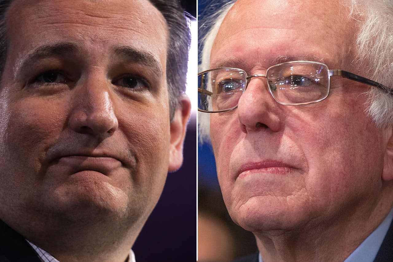 Cruz y Sanders le aguan la fiesta a sus rivales este supersábado
