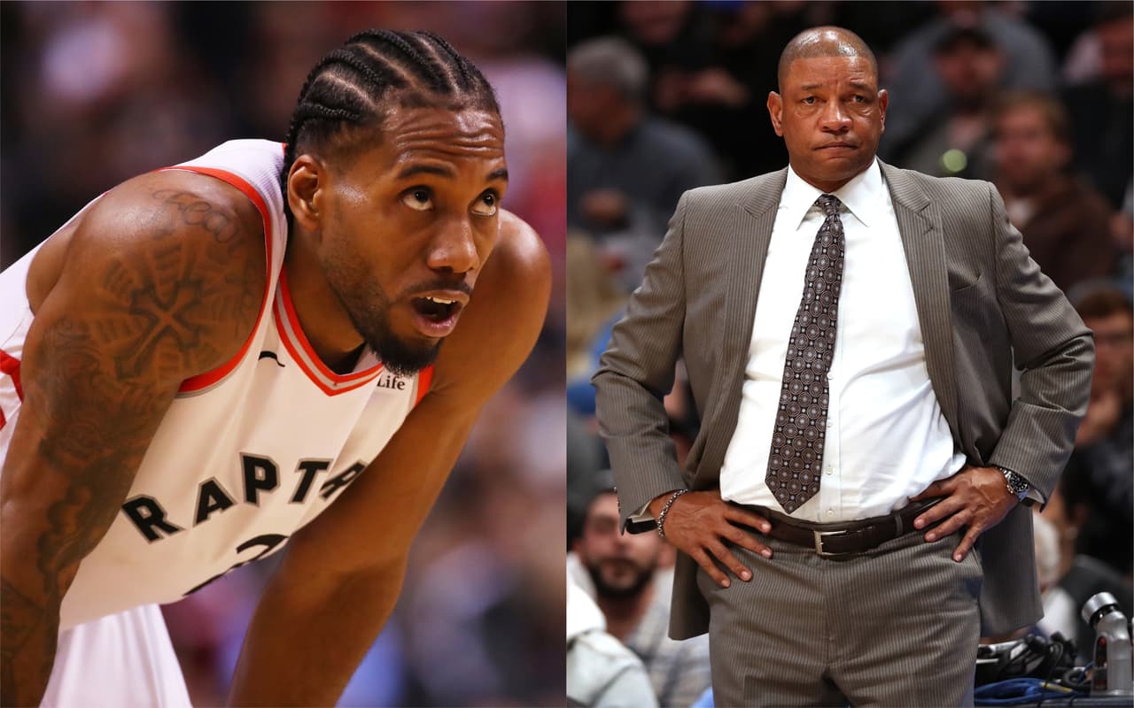 Kawhi Leonard y Doc Rivers