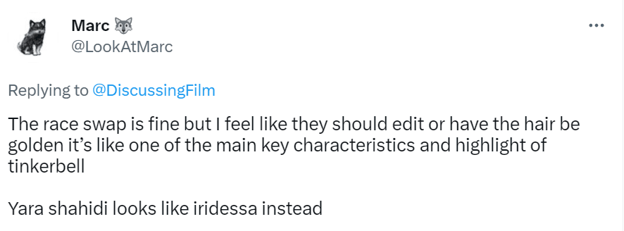 Reacción de fan ante nueva Tinker Bell en live-action