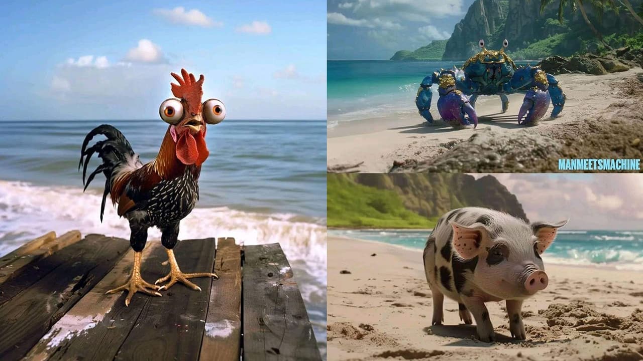 Animalitos de la supuesta nueva versión live-action de Moana