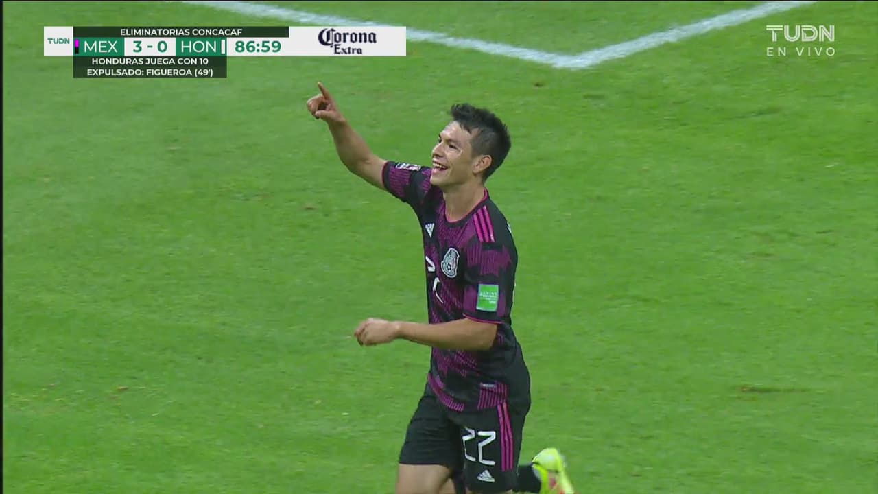 ¡De videojuego! Hirving Lozano logra el 3-0 de México