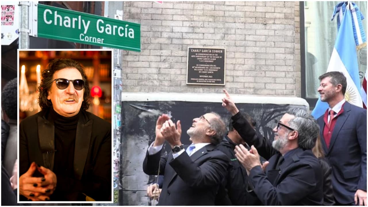 Esquina de Nueva York se llama ahora "Charly García", en homenaje al cantante argentino