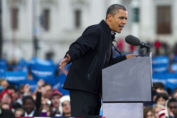 El 25 de octubre pasado, el presidente fue al centro comunitario Martin Luther King de Chicago para emitir su voto por adelantado en las elecciones de este martes.