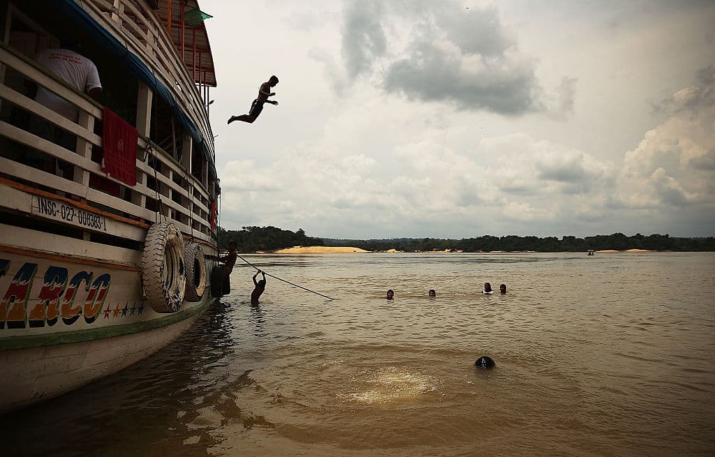 <b>Selva del Amazonas</b>, en la frontera con Brasil, Perú, Colombia, Venezuela, Ecuador y Bolivia.