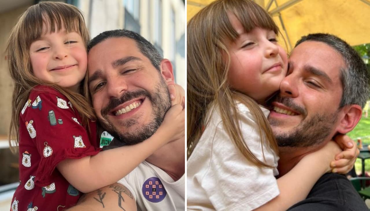 Pedro Neschling e a filha, Carolina