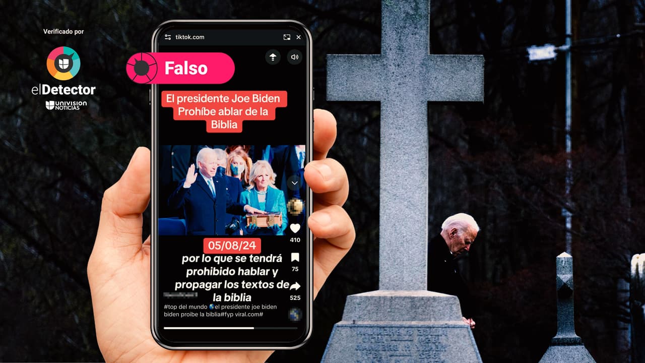 Biden no ha prohibido hablar de la Biblia, como dicen en redes