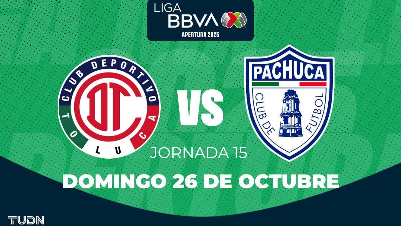 Horario y dónde ver el Toluca vs. Pachuca de la Jornada 15