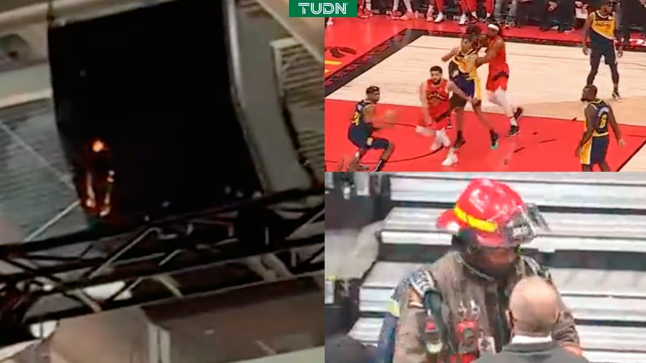 Raptors-Pacers se reanuda sin aficionados tras incendio en el estadio