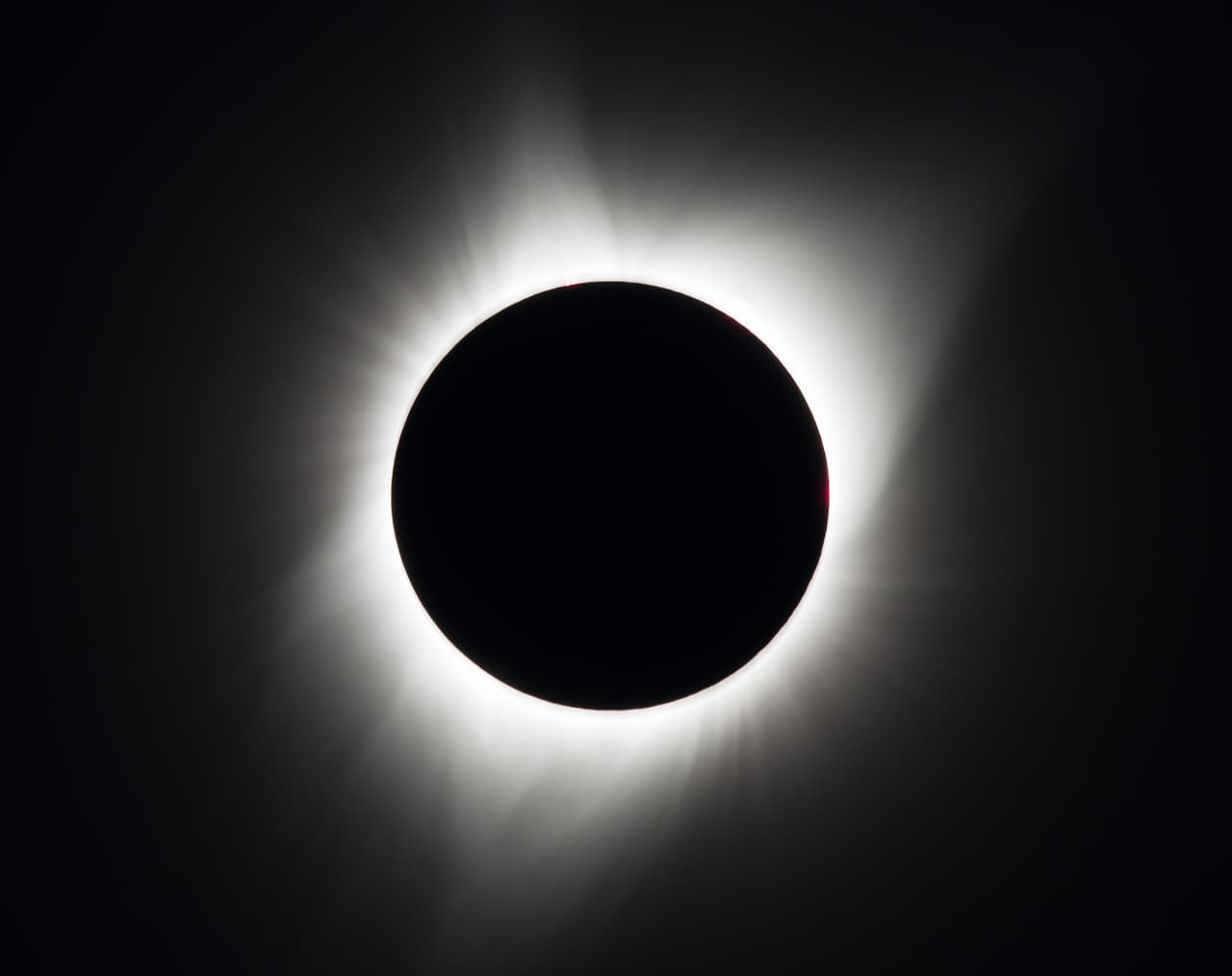 MADRAS, OR - AUGUST 21: In this NASA handout, A total solar eclipse is seen on August 21, 2017 above Madras, Oregon. A total solar eclipse swept across a narrow portion of the contiguous United States from Lincoln Beach, Oregon to Charleston, South Carolina. A partial solar eclipse was visible across the entire North American continent along with parts of South America, Africa, and Europe. Photo Credit: (Photo by Aubrey Gemignani/NASA via Getty Images)