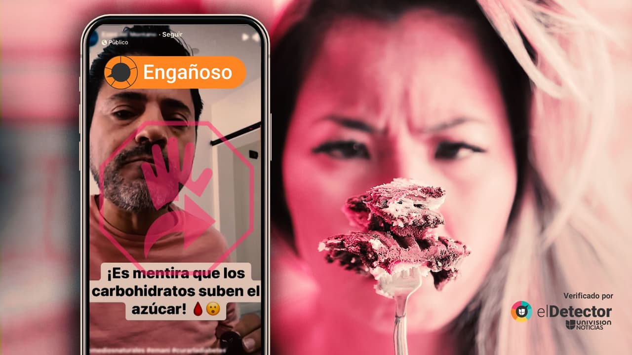 Es engañoso decir que los carbohidratos no aumentan el azúcar en la sangre, como se afirma en ese video