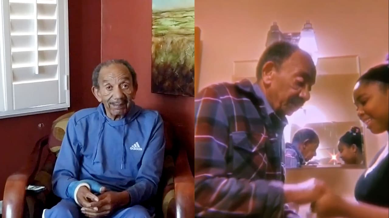 Nieta pone a bailar a su abuelo en TikTok y le ayuda a 'combatir' su enfermedad