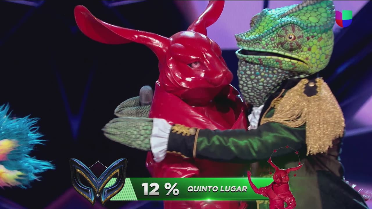 Con el 12% de los votos, el público presente en la gala decidió que Conejo debía quitarse la máscara.