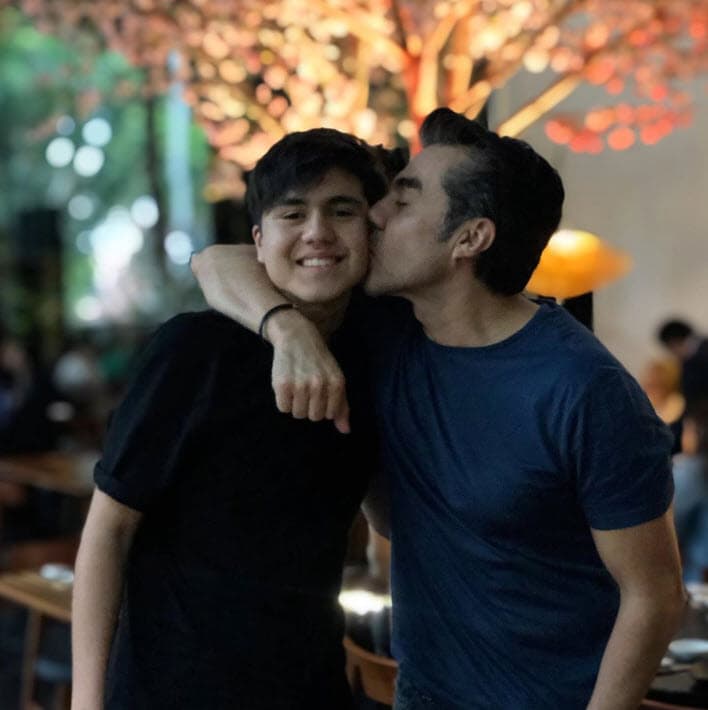 Mientras estuvieron juntos tuvieron un hijo: Gael.