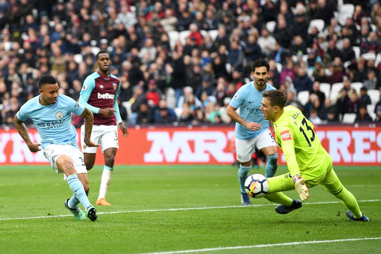 Aunque el descanso tenía a unos Hammers motivados, a los ocho minutos del segundo tiempo el brasileño Gabriel Jesús amplió la diferencia para los de Guardiola.