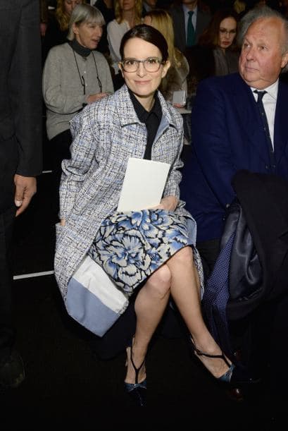 La actriz y presentadora Tina Fey también es amante de la moda.