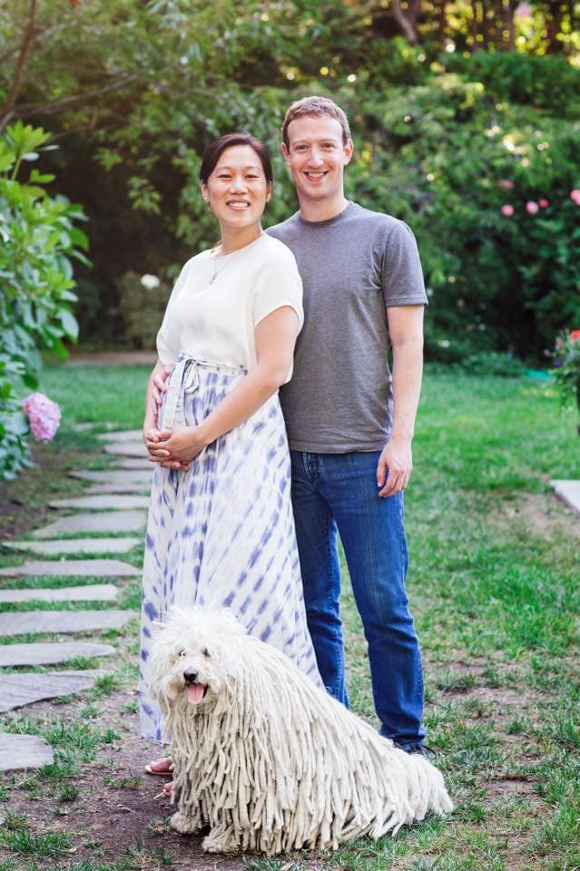 Mark Zuckerberg y su esposa Priscilla Chan.