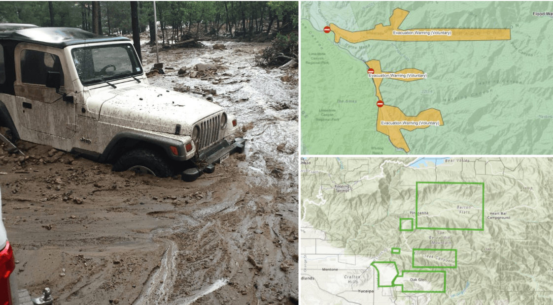 Órdenes de evacuación y advertencias sanitarias debido a las tormentas invernales en el sur de California