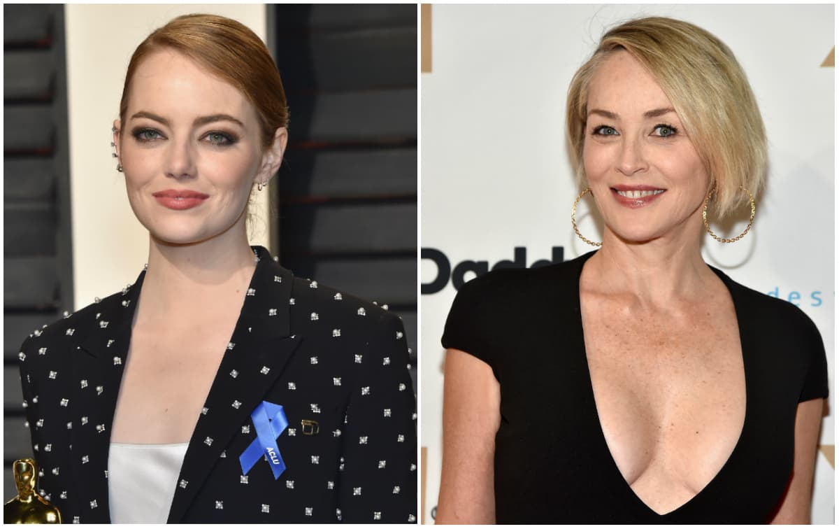 Emma Stone y Sharon Stone.