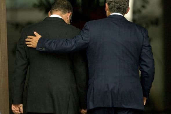 "Refrendo el compromiso de México de seguir trabajando conjuntamente con El Salvador para prevenir y sancionar las expresiones de violencia que atentan contra la seguridad e integridad de los migrantes", expresó Calderón previo al mensaje de Funes.