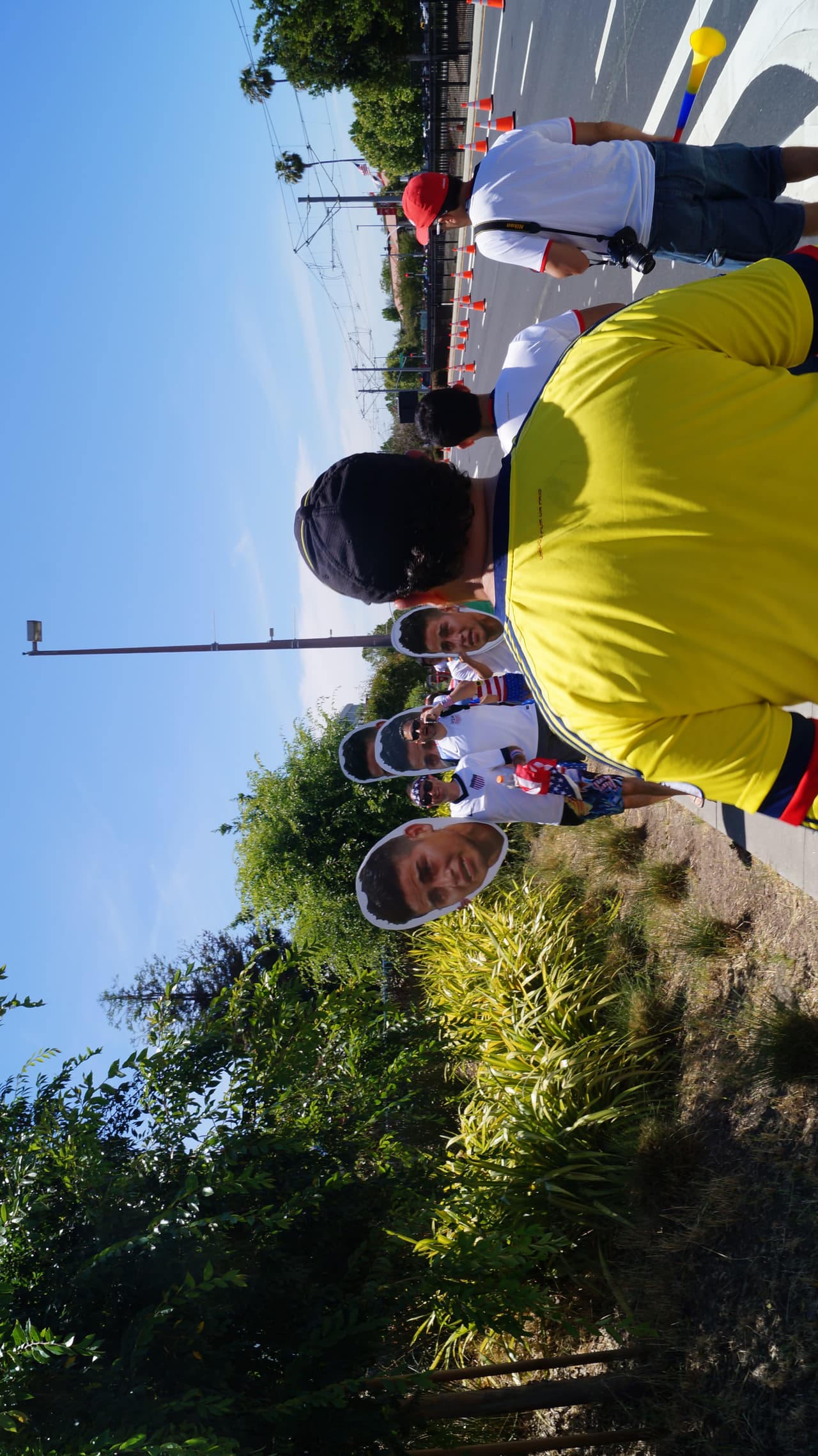 Aficionados previo al Estados Unidos vs. Colombia