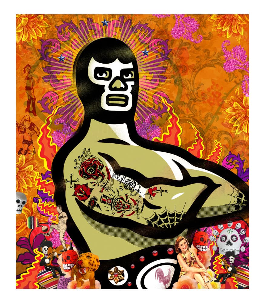Dr. Alderete editó, diseñó y curó en colaboración con Clarisa Moura el libro 
<b>Mexican Graphics, </b>que recopila la estética de la lucha libre, la Santa Muerte y el Día de Muertos en la gráfica mexicana de más de 40 artistas. Para la ilustración de esta portada contó con la colaboración de Julio Carrasco. El libro lo publicó 
<a href="http://korero.myshopify.com/collections/all">la editorial inglesa <b>Korero Books.</b></a>