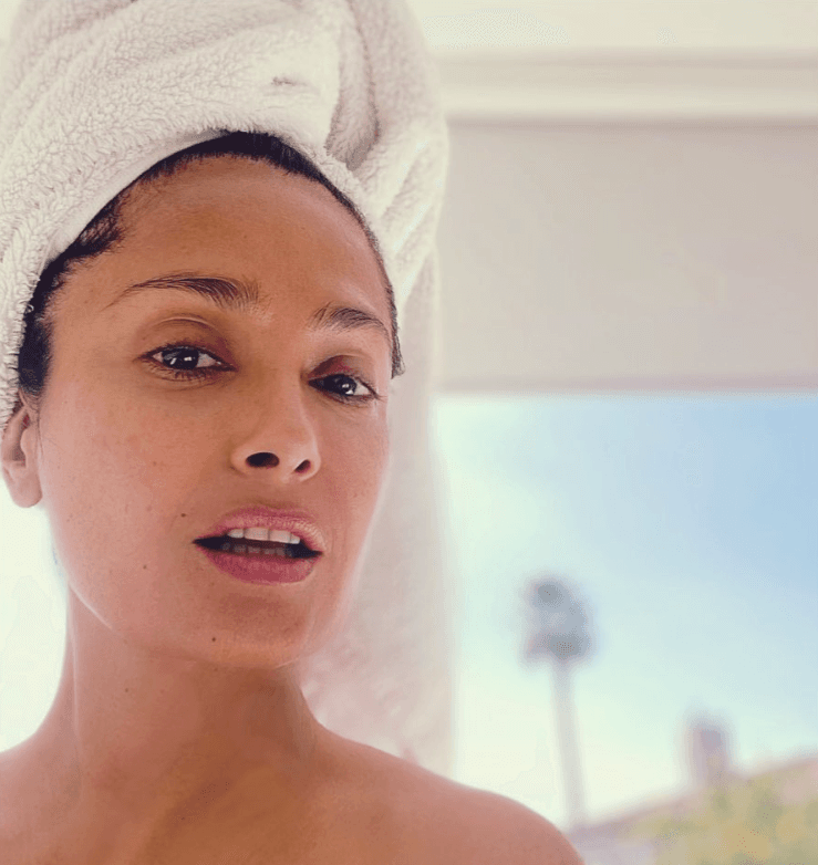 Salma Hayek sin maquillaje