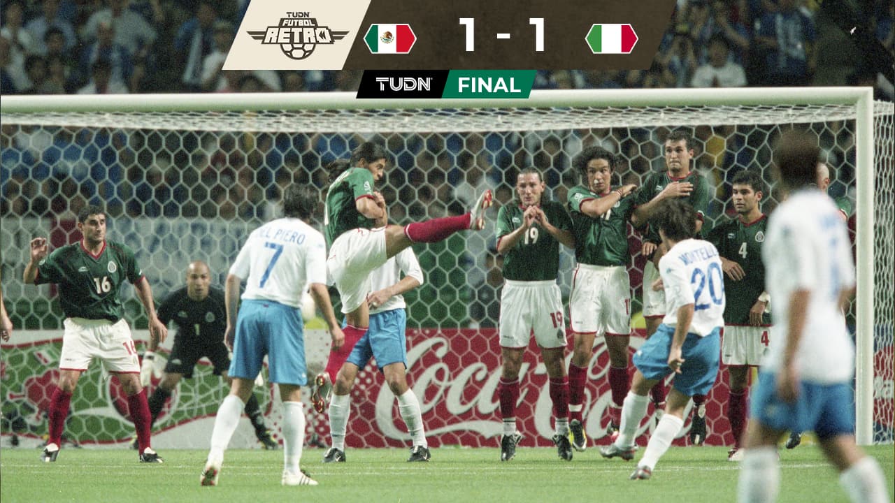 Cuando México empató ante Italia con gol de Jared Borgetti en Corea-Japón 2002