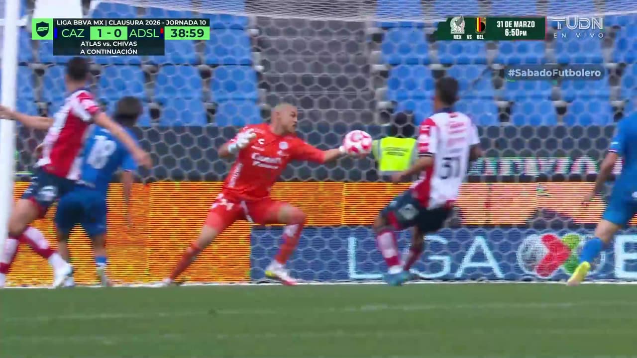 ¡Hay portero señores! Gibrán Lajúd salvó al Atlético de San Luis con está tremenda atajada