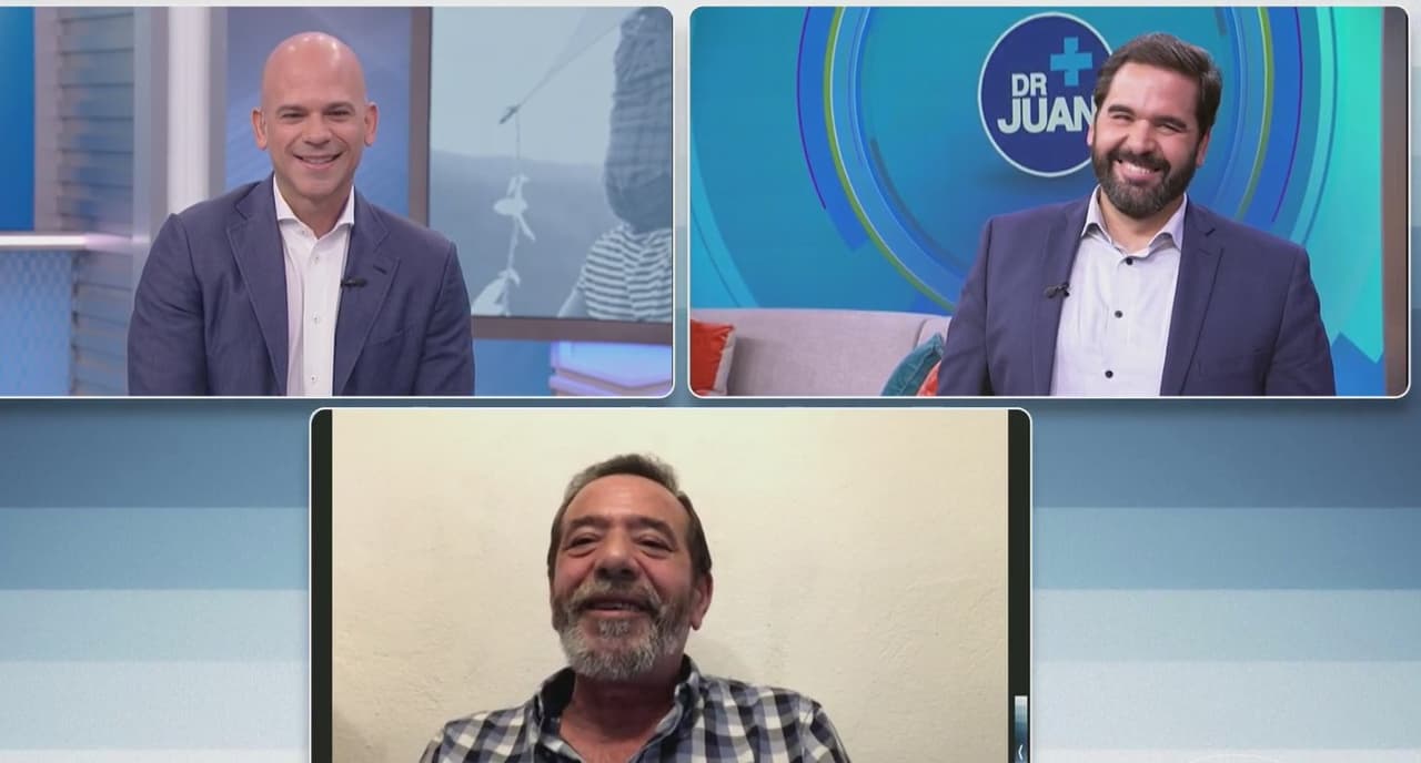 Nuestro meteorólogo Albert también recibió una llamada sorpresa de su padre desde España y con esta gran sonrisa lo felicitó por su día.