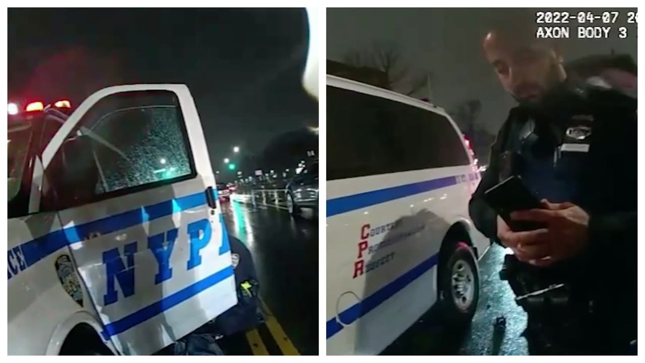 Acusan a policía de atropellar a hombre al conducir mientras veía fútbol