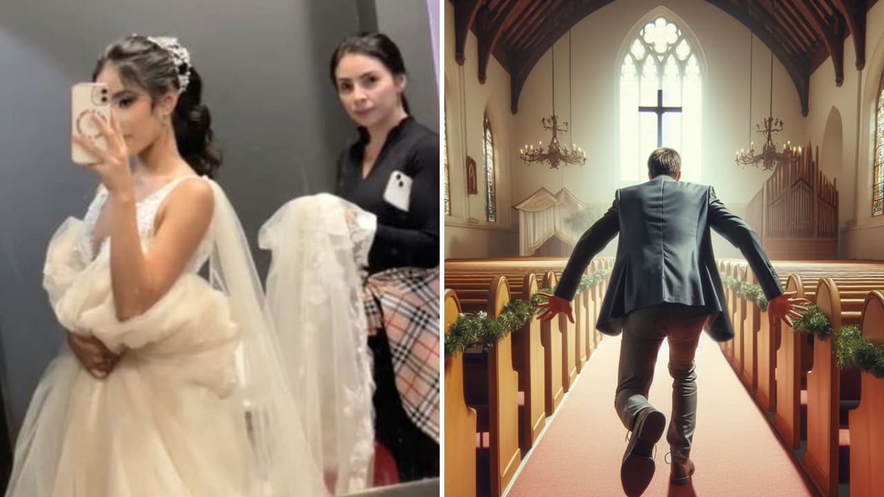 Mujer espera que "el amor de su vida" interrumpa su boda y le llueven críticas: "Pobre prometido"