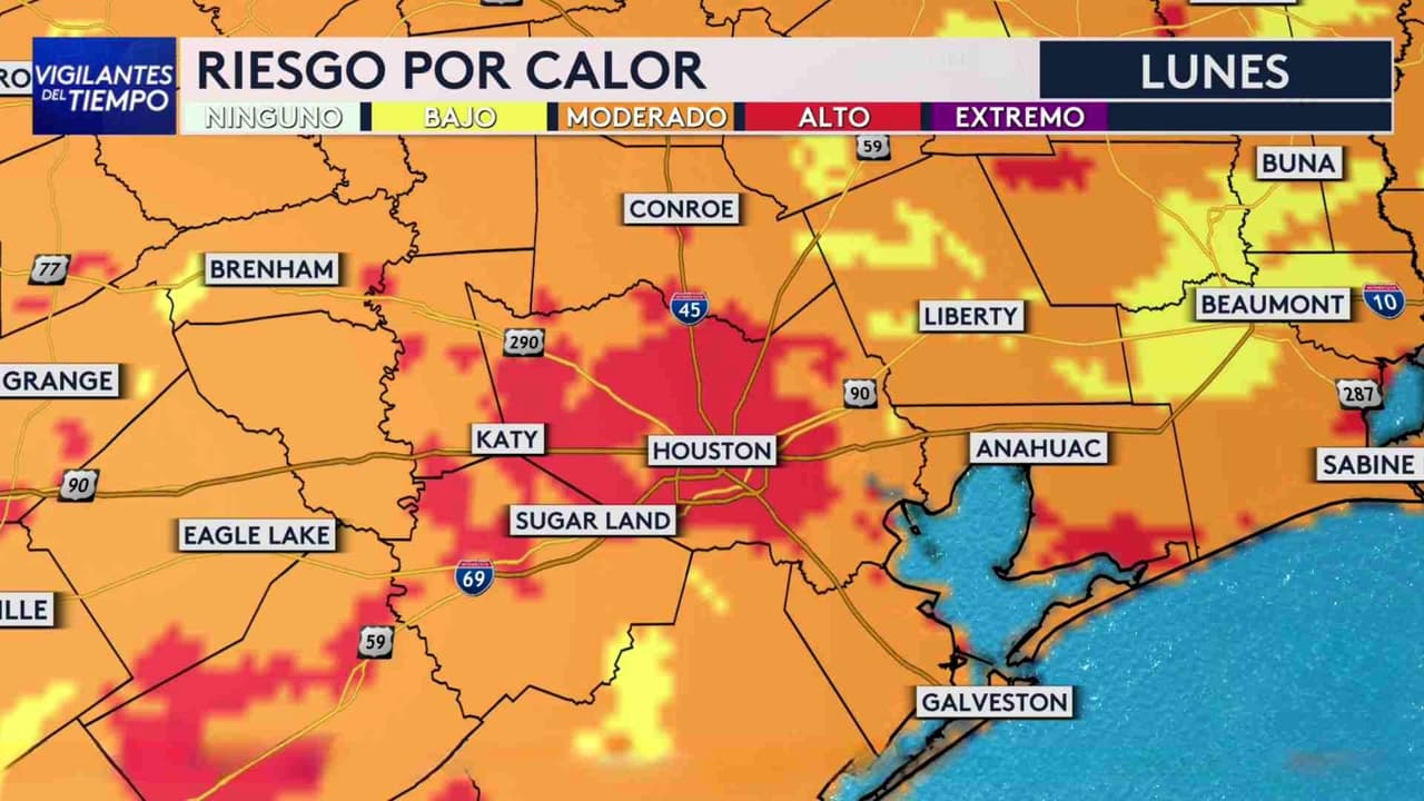 Pronóstico del tiempo hoy en Houston: Riesgo por calor; el termómetro alcanzará 98 °F