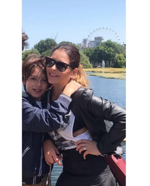 La actriz de 'Las amazonas' estuvo acompañada de su esposo, Leo Clerc, y su hijo Santino.