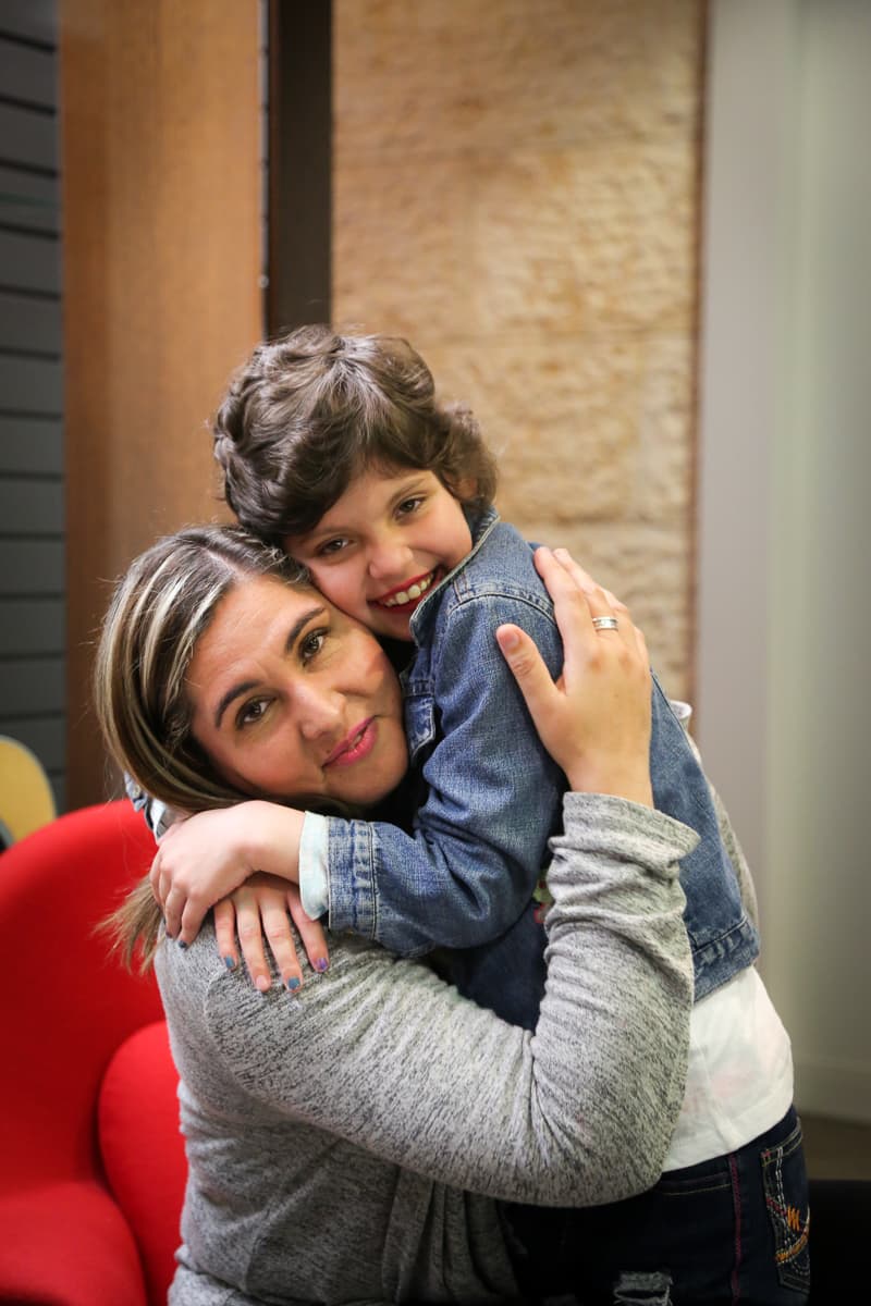 Mucho amor y alegría en esta foto.