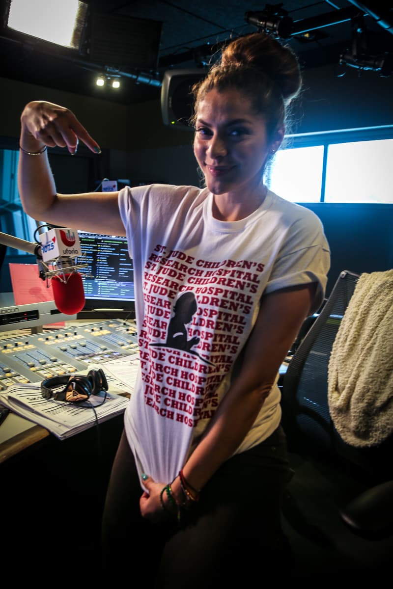 Donaji con la camisa bien puesta de St Jude.