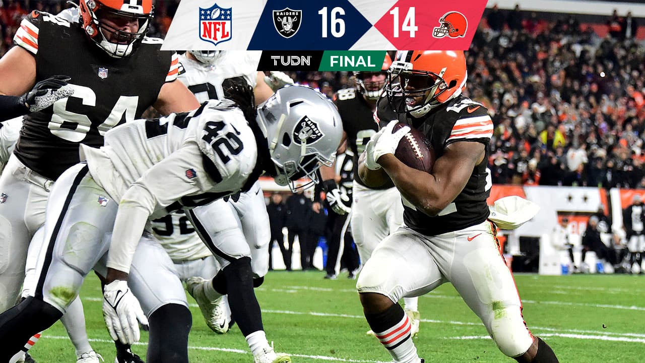 Los Browns pierden con dignidad ante los Raiders en la Semana 15