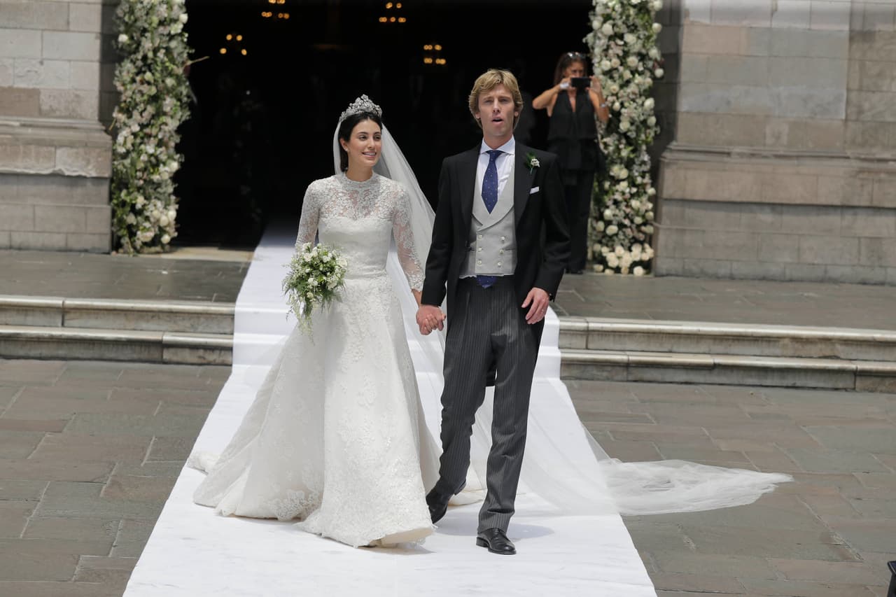 La pareja se comprometió en abril de 2017, un año antes del enlace matrimonial.