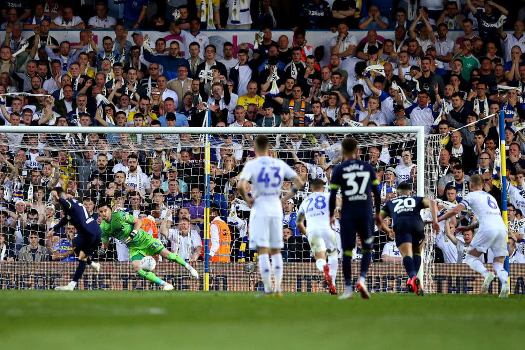 A los 58 minutos por obra de Harry Wilson, Derby County se elejaba 3-1 y 3-2 en el global con este gol de penalti que ya ponía las cosas mal para los locales.