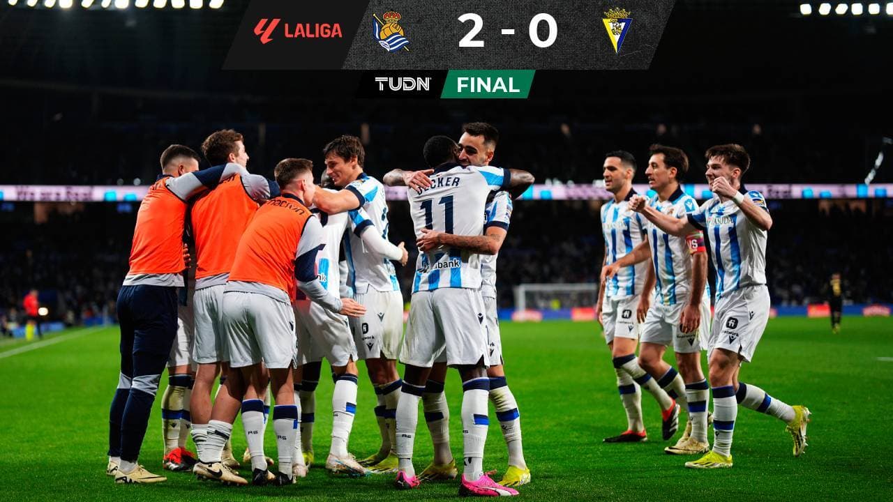 Resumen | La Real Sociedad de San Sebastián derrotó al sotanero Cádiz CF