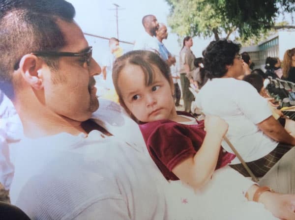 A su padre también lo extraña y lo recuerda con mucho cariño.