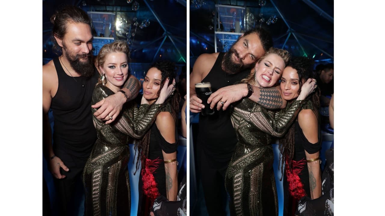 Jason Momoa, Amber Heard y Lisa Bonet